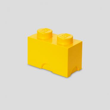 LEGO Storage Brick 2 - f&ouml;rvaringsbox - klargul
