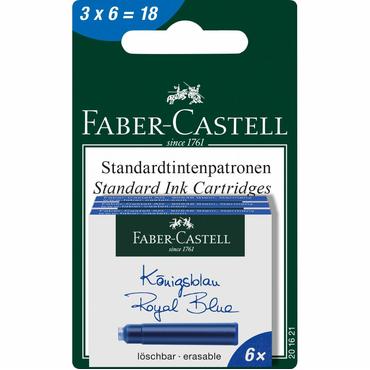 Faber-Castell 201621 genopfyldelig pen Bl&aring; 18 stk