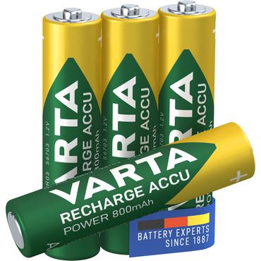 Varta Rechargable Accu batteri - 4 x AAA - NiMH