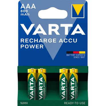 Varta Rechargable Accu batteri - 4 x AAA - NiMH