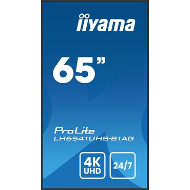 iiyama ProLite LH6541UHS-B1AG 65" Klass (64.5" visbar) LED-bakgrundsbelyst LCD-skärm