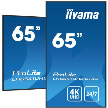 iiyama ProLite LH6541UHS-B1AG 65" Klass (64.5" visbar) LED-bakgrundsbelyst LCD-skärm