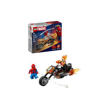 LEGO Marvel Spider-Man mod Ghost Rider p&aring; motorcykel