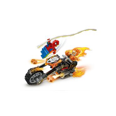 LEGO Marvel Spider-Man mod Ghost Rider p&aring; motorcykel