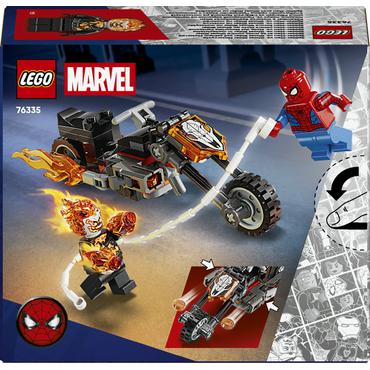 LEGO Marvel Spider-Man mod Ghost Rider p&aring; motorcykel