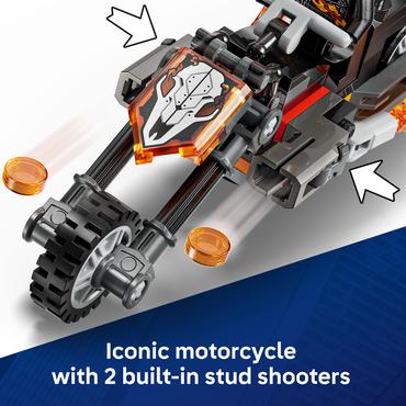 LEGO Marvel Spider-Man mod Ghost Rider p&aring; motorcykel