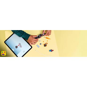 LEGO Marvel Spider-Man mod Ghost Rider p&aring; motorcykel