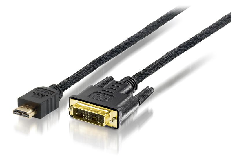 Equip 119329 videokabel adapter 10 m HDMI DVI-D Sort