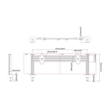 Multibrackets M Pro Series MBDM2x1U monteringssats - för 2 LCD/plasmapaneler - silver