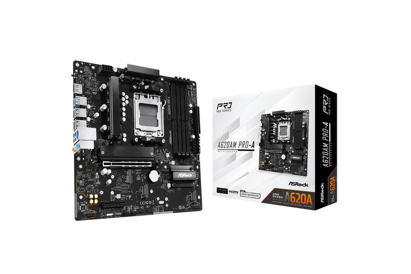 ASRock Moderkort - AMD A620A - AM5-sockel - micro ATX - DDR5-SDRAM