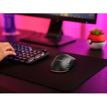 Trust GXT 927 REDEX+ - mus - högpresterande, justerbar RGB-belysning - 2.4 GHz - svart