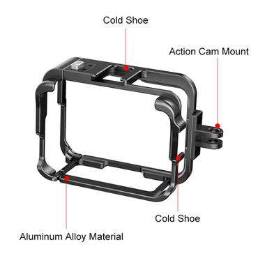 Metal Protective Cage Adapter Frame PULUZ for Insta360 Ace Pro