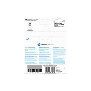 HP Advanced Glossy Photo Paper - fotopapper - blank - 25 ark - 130 x 180 mm
