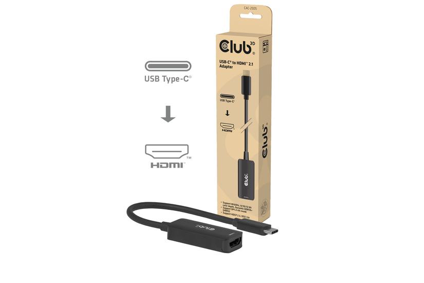 Club 3D Videokabel - 8K60Hz pixlar - 1 styck - Svart