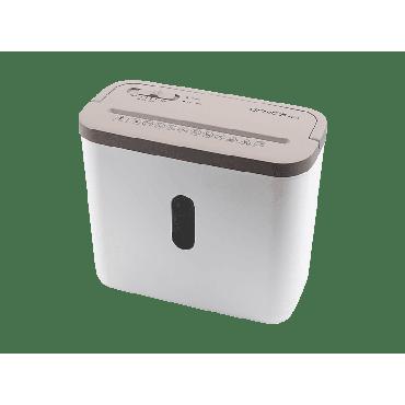 GENIE Finskæremaskine - 8 L - 4 ark - Krydsmakulering - P-4 - 4 x 38 mm - Hvid/Brun