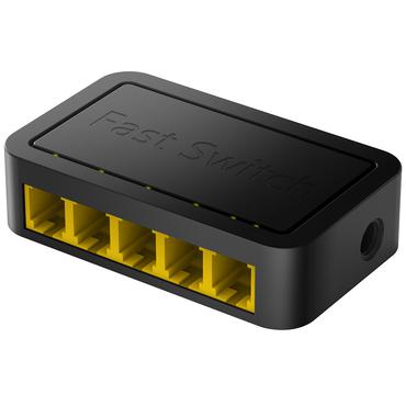 Cudy FS105D netværksswitch Fast Ethernet (10/100) Sort