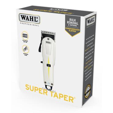 Wahl Cordless Super Taper Sort, Hvid Lithium-Ion (Li-Ion)