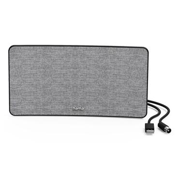 Hama &ldquo;Fabric Design&ldquo; Indoor Aerial | DVB-T2 | Aktywna | Szaro/Czarna