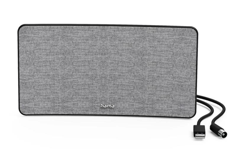 Hama &ldquo;Fabric Design&ldquo; Indoor Aerial | DVB-T2 | Aktywna | Szaro/Czarna