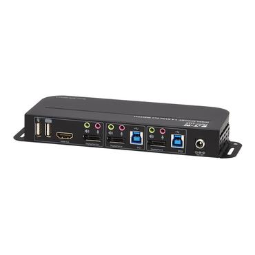 Eaton Tripp Lite series DisplayPort USB KVM Switch 2-Port 4K 60Hz HDR DP 1.4 USB Cables - omkopplare f&ouml;r tangentbord/video/mus/ljud/USB - 2 portar