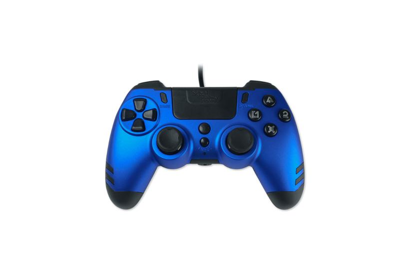 Lexip METALTECH Blå USB Gamepad Analog/digital PC, PlayStation 4