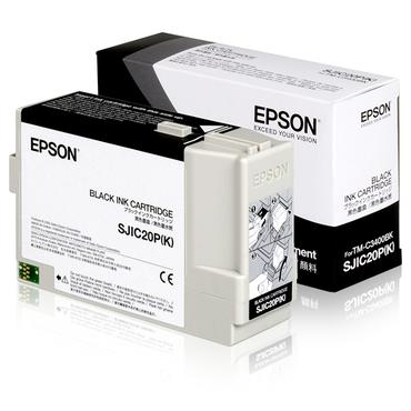 Epson SJIC20P(K) - svart - original - bl&auml;ckpatron
