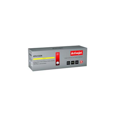 Activejet ATH-532N (erstatning HP 304A CC532A, Canon CRG-718Y; Supreme; 3200 sider; gul)
