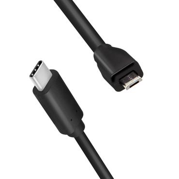 LogiLink USB 2.0 Kabel, C/M zu Micro-USB/M 0,5m schwarz