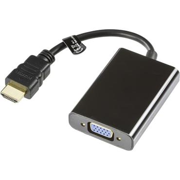 DELTACO HDMI-VGA7 - videokonverterare - svart