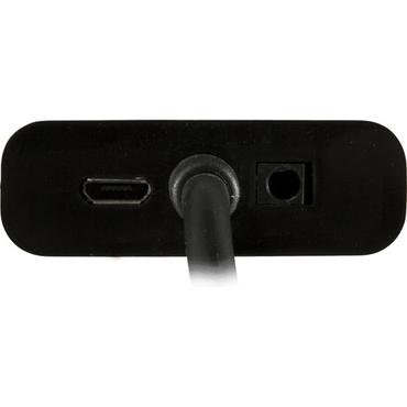 DELTACO HDMI-VGA7 - videokonverterare - svart