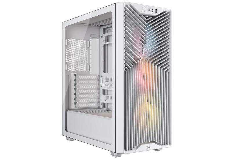 Corsair Chassi - Midi Tower - 16,5 cm - 40 cm - 7 - Stål, Härdat glas, Plast - Vit