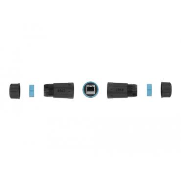 Delock kopplingsdon f&ouml;r n&auml;tverk - svart, bl&aring;