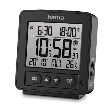 HAMA Digital Alarm Clock "Rhodos" DCF Black