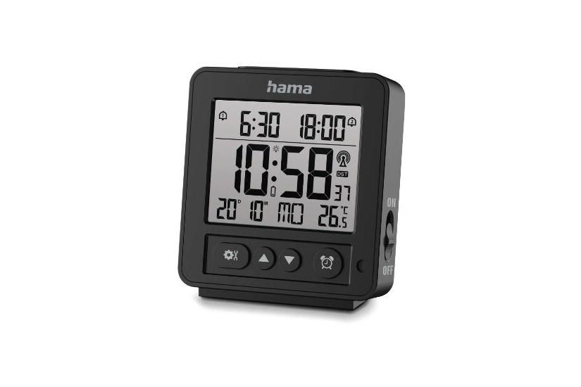 HAMA Digital Alarm Clock "Rhodos" DCF Black