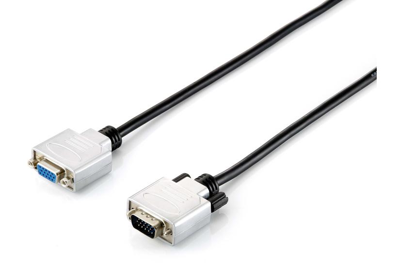 Equip 118855 VGA kabel 15 m VGA (D-Sub) Sort, S&oslash;lv