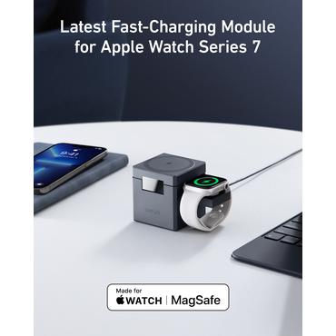 Anker Innovations Y1811G11 oplader til mobil enhed Hovedtelefoner, Smartphone, SmartWatch Sort Vekselstrøm, USB Trådløs opladning Hurtig opladning Indendørs