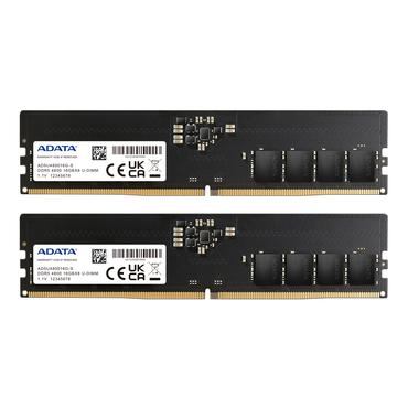 ADATA - 32GB:2x16GB - DDR5 RAM - 4800MHz - DIMM 288-pin - On-die ECC - CL40