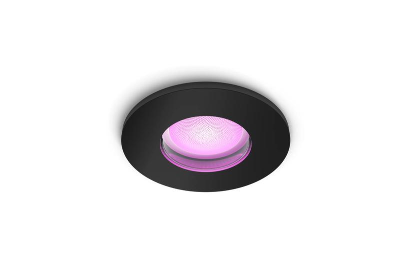 White & Color Ambiance Xamento Einbauspot (schwarz, rund)