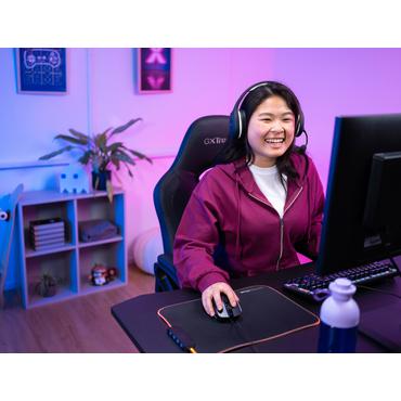 Trust GXT 922 YBAR - mus - USB 2.0 - sort