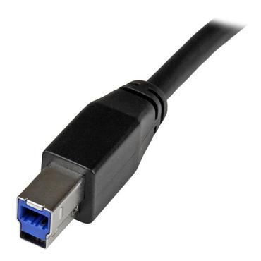 StarTech.com 30ft USB 3.0 USB-A to USB-B Cable - M/M - Active - USB Type-A to USB Type-B Cable - USB 3.1 Gen 1 (5 Gbps) Cable (USB3SAB10M) - USB-kabel - USB Type B til USB Type A - 10 m