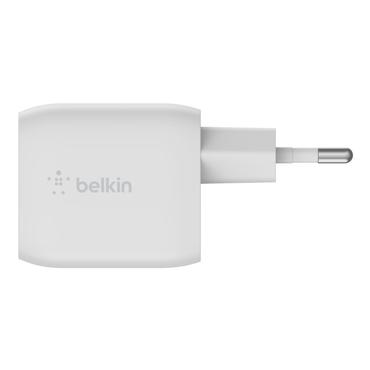 Belkin BoostCharge Pro GaN strømforsyningsadapter - PPS og GaN-teknologi - 2 x USB-C - 45 Watt