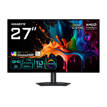 GIGABYTE MO27Q28G computersk&aelig;rm 68,6 cm (27") 2560 x 1440 pixel Quad HD OLED Sort