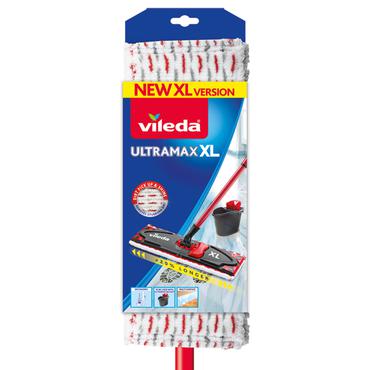 Vileda Ultramax XL rengøringsmoppe Våd Mikrofiber Rød, Hvid