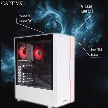 Captiva Advanced Gaming R94-169 Gaming PC AMD Ryzen 7 5700X, 32GB DDR4 RAM, 1TB M.2 SSD, Nvidia GeForce RTX 5060 Ti, Wi-Fi 6, Windows 11