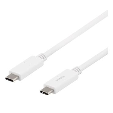 DELTACO USBC-1502 - USB typ C-kabel - 24 pin USB-C till 24 pin USB-C - 1 m
