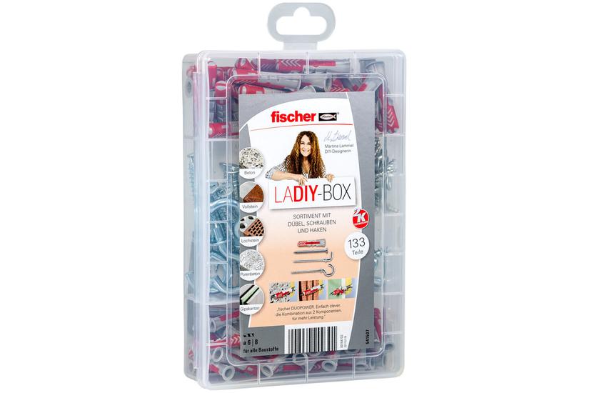 Fischer 541507 skrueanker og v&aelig;gudtag 80 stk Skrue og v&aelig;gstiks&aelig;t