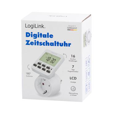 HOME LogiLink Zeitschaltuhr digital mit rotierbarem Display