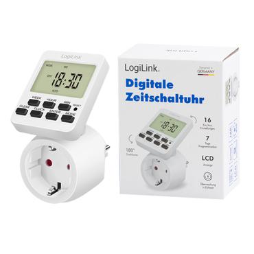 HOME LogiLink Zeitschaltuhr digital mit rotierbarem Display