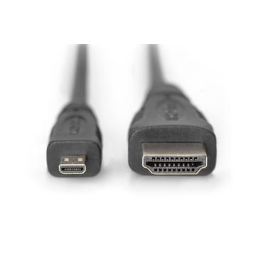 Digitus AK-330115-010-S HDMI-kabel 1 m HDMI Type D (Micro) HDMI Type A (Standard) Sort
