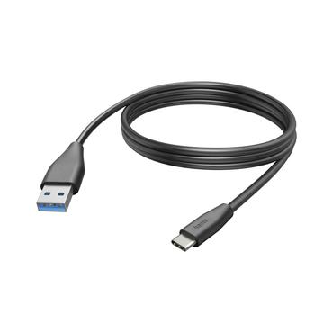 Hama 00201597 USB-kabel USB 2.0 3 m USB C USB A Sort